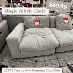 Ashley Gray Fabric Sofa Chair – $69.99 Each