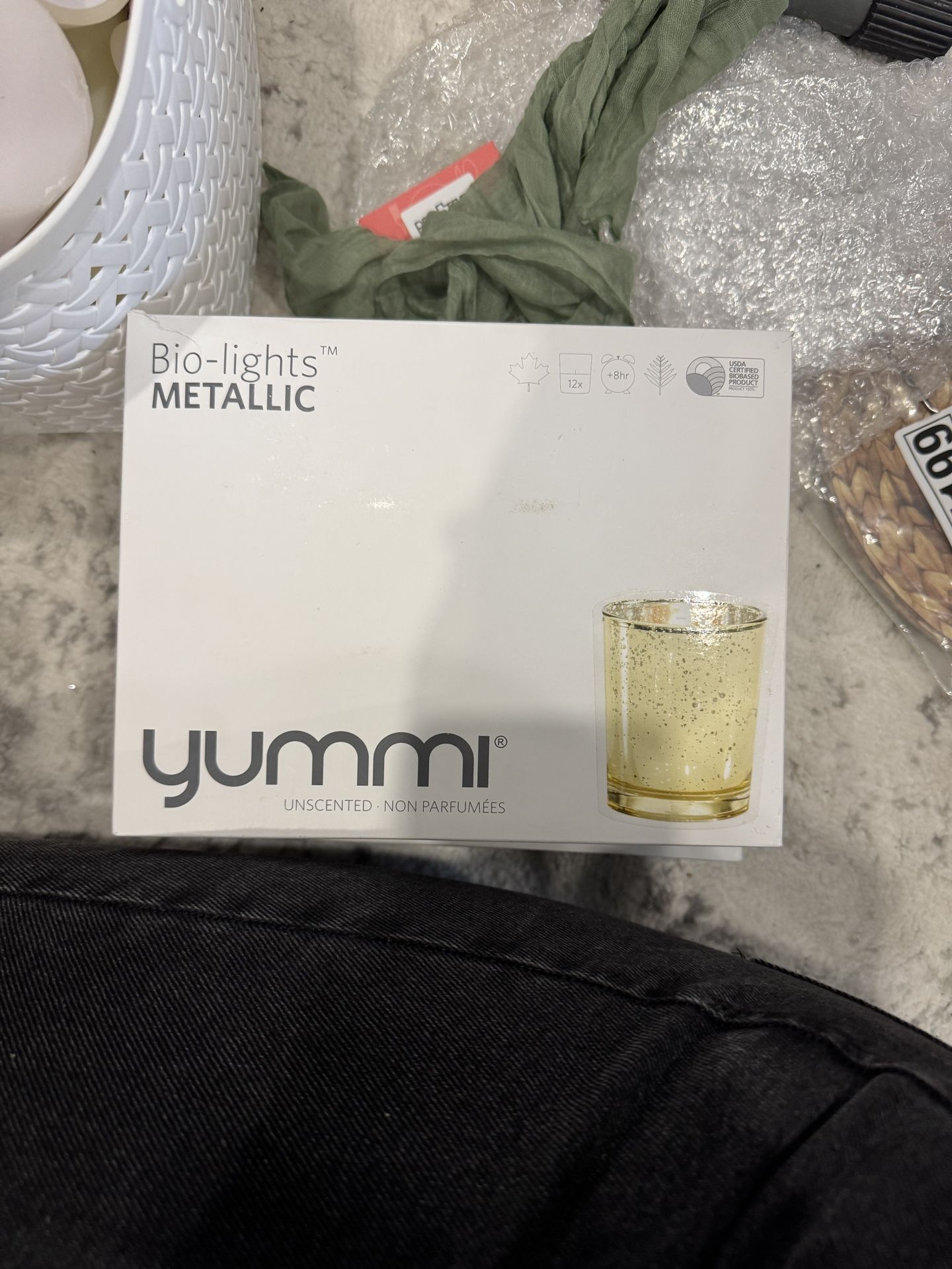 Yummi Tea Candle Holders - Gold Metallic  