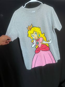Princess Peach Jumbo Graphic T-Shirt - Heather Grey