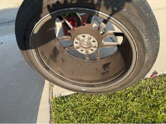 Widebody rim and tire for dodge charger