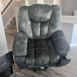 Electric massage heat reclining chair