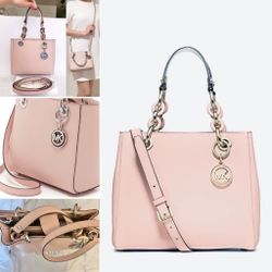 Michael Kors Light Pink Satchel Bag 