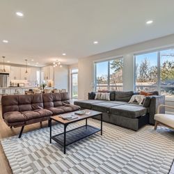 Grey L Shap Sleeper Sofa 