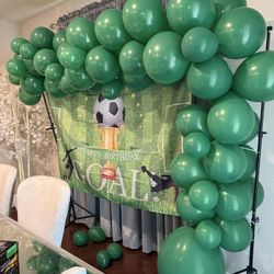 Green Balloon Arch For Birthday/ Baby Shower