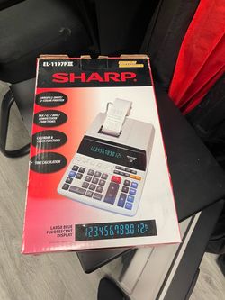 Large 12 digit printing calculator