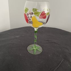 Wine Glasses (6) Hand Painted