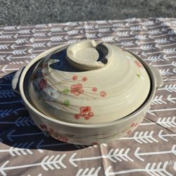 Vintage Earthenware Japanese Donabe