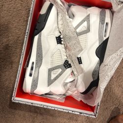 Jordan 4 White Cement 