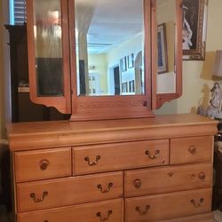 Dresser With Mirror Solid Wood Madera Solida