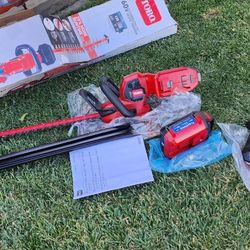 24" Toro Hedger Rotary Hndle 60v New Kit Baterie And Charger Included 