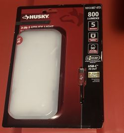 New RECHARGEABLE 3-IN-1 UTILITY LIGHT FLASHLIGHT/ UTILITY LIGHT /POWER