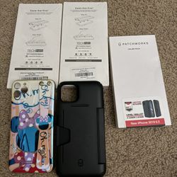 iPhone 11 Pro Max Tempered Glass Unopened 2 Pack + Wallet Case