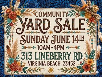 🚨 COMMUNITY YARD SALE