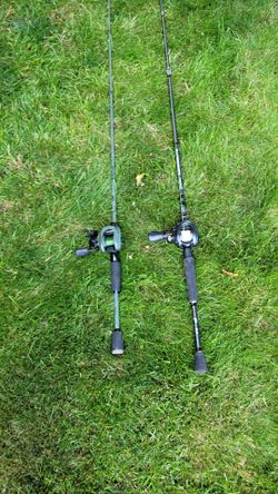 2 LEFTY Baitcasting Fishing Rigs