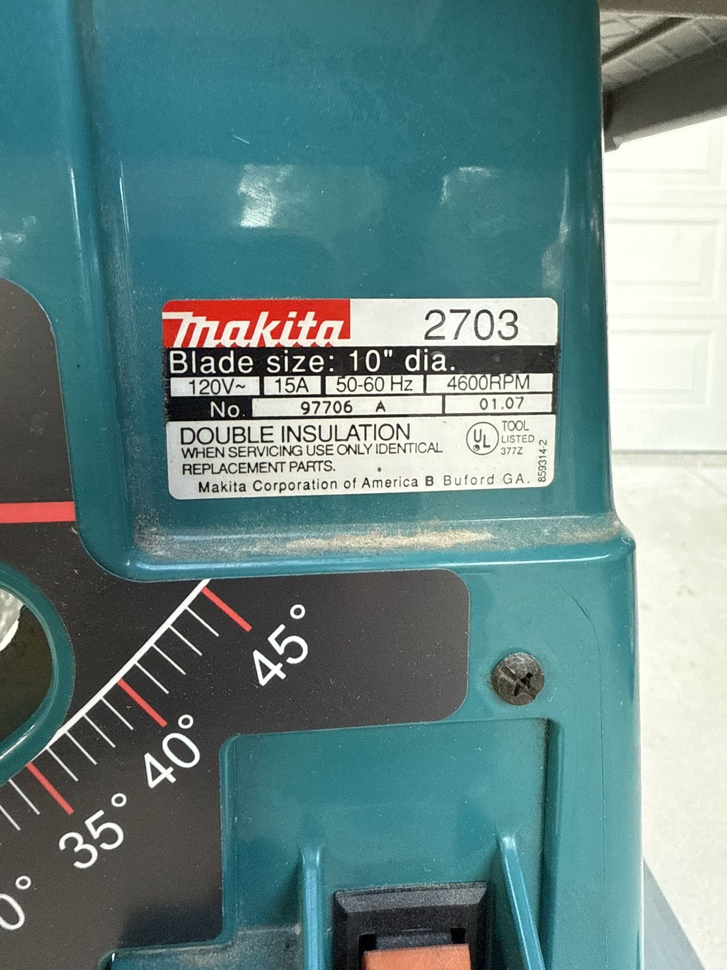Makita 10” TableSaw With Stand