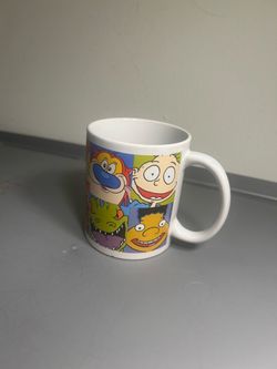 Nickelodeon Cartoon Character Coffee Mug Rugrats Ren & Stimpy Hey Arnold Reptar