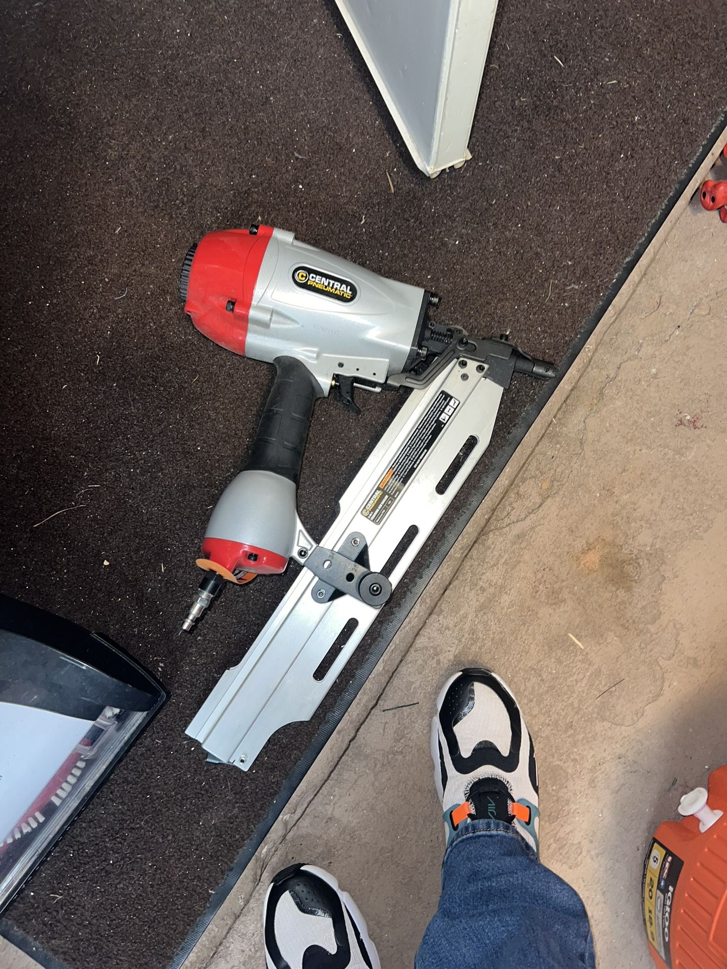 Nail Gun And Extra New Boxes Of Nail 