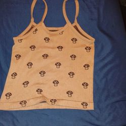 nude/tan  mushroom spaghetti strap 