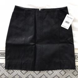 Free People Leather Mini-skirt