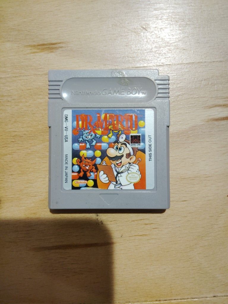 Dr Mario (1990) Nintendo Gameboy Game Cartridge