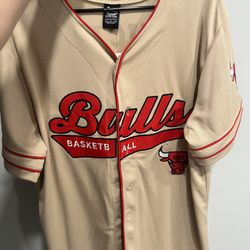 Chicago Bulls Baseball Jersey 