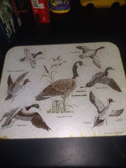 Vintage Super Saver Glass Duck Cutting Board