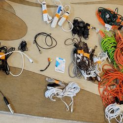 Cords, Audio cords, Extension Cords, AC Adapters, HDMI Cables, etc