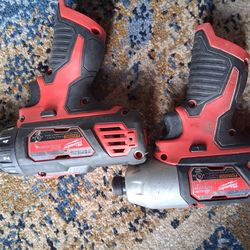 Milwaukee driver and impact drill