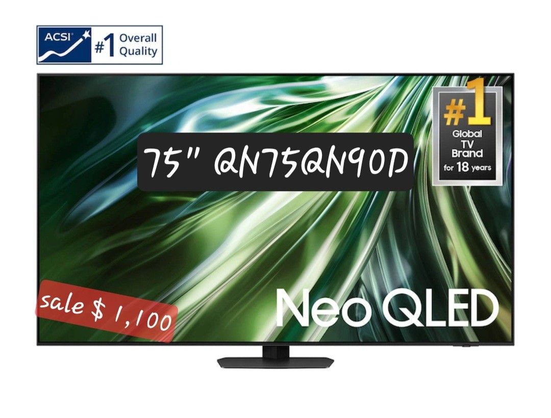 SAMSUNG 75"INCH NEO QLED 4K Q90D 