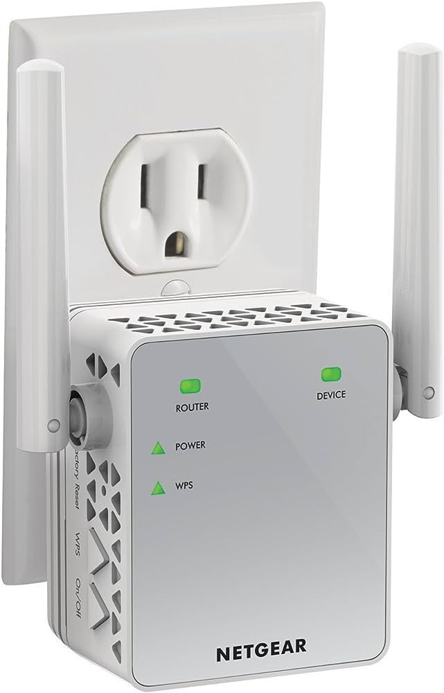NETGEAR Wi-Fi Range Extender EX3700 - Coverage Up to 1000 Sq Ft and 15 Devices with AC750 Dual Band Wireless Signal Booster & Repeater (Up to 750Mbps 