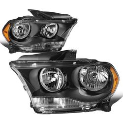2011-2013 Dodge Durango Black Headlights