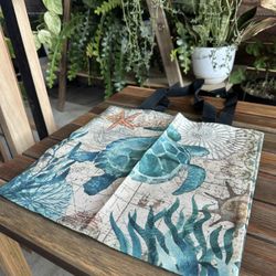 Turtle Print Tote Bags