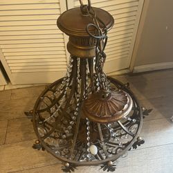 Big Beautiful Metal Chandelier 