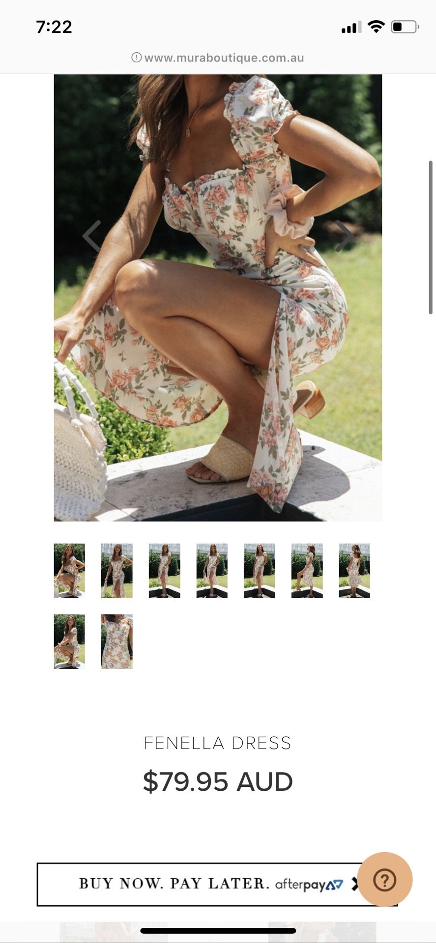 Fenella midi dress from mura boutique xs