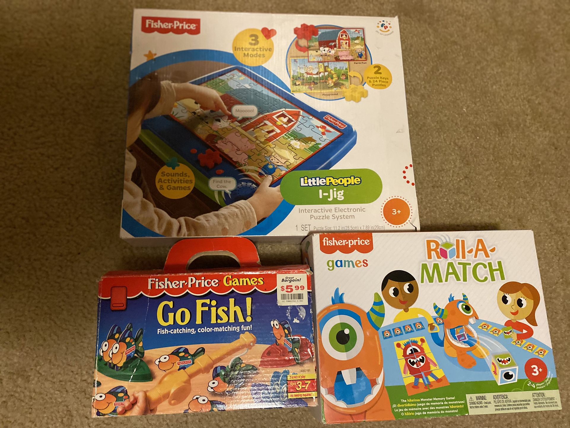 Fisher-Price Collectible Preschool Games and Puzzles 