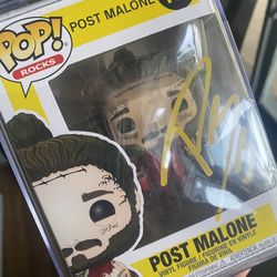 Post Malone Signed Funko With Coa