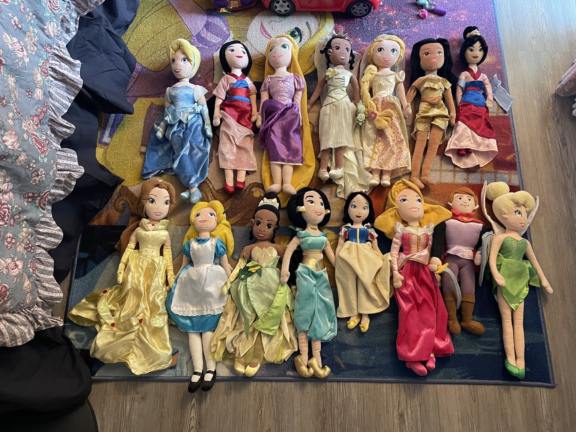 Lots Of Disney Princess Plush Toys