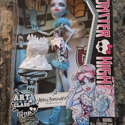 Monster High Doll - Art Class - Abbey Bominable - New