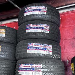SET OF FOUR NEW TIRES 215/35/18 AMERICAN ROADSTAR INCLUDING MOUNT AND BALANCE, ASK ME FOR SIZES AND BRANDS 
