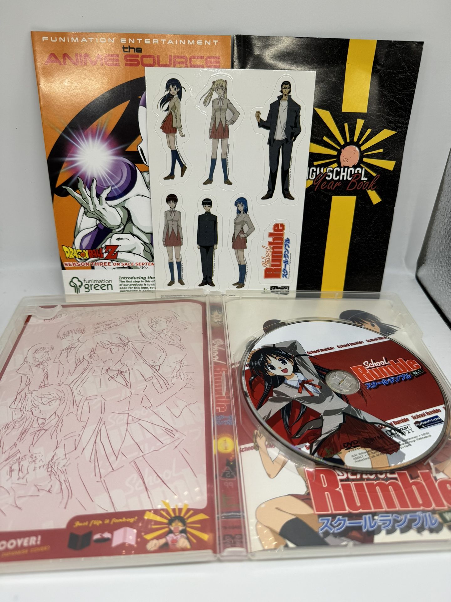 School Rumble - Vol. 1 (DVD, 2007, Includes Character Magnet(s) Set)