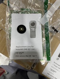 Replacement Lens for Insta360 ONE RS 1-Inch Leica Action Camera Lens Repair Part Sports Camera Accessories