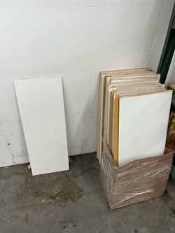 Approximately 50 masonite boards – free