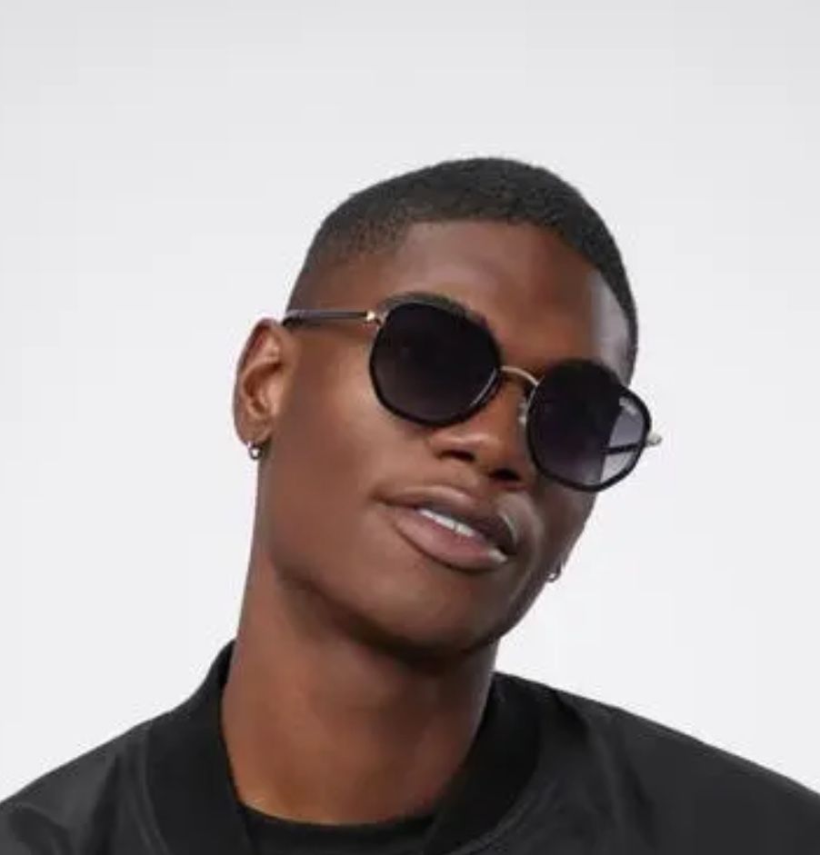 Quay Australia Big Time Remixed Round Sunglasses in Black  display picture 2