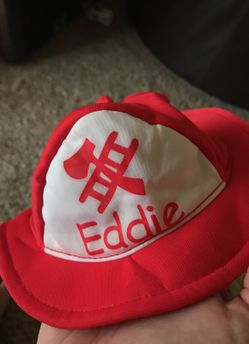 Fireman hat with soft elastic under chin