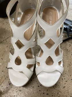 White women shoes wedges size 8.5