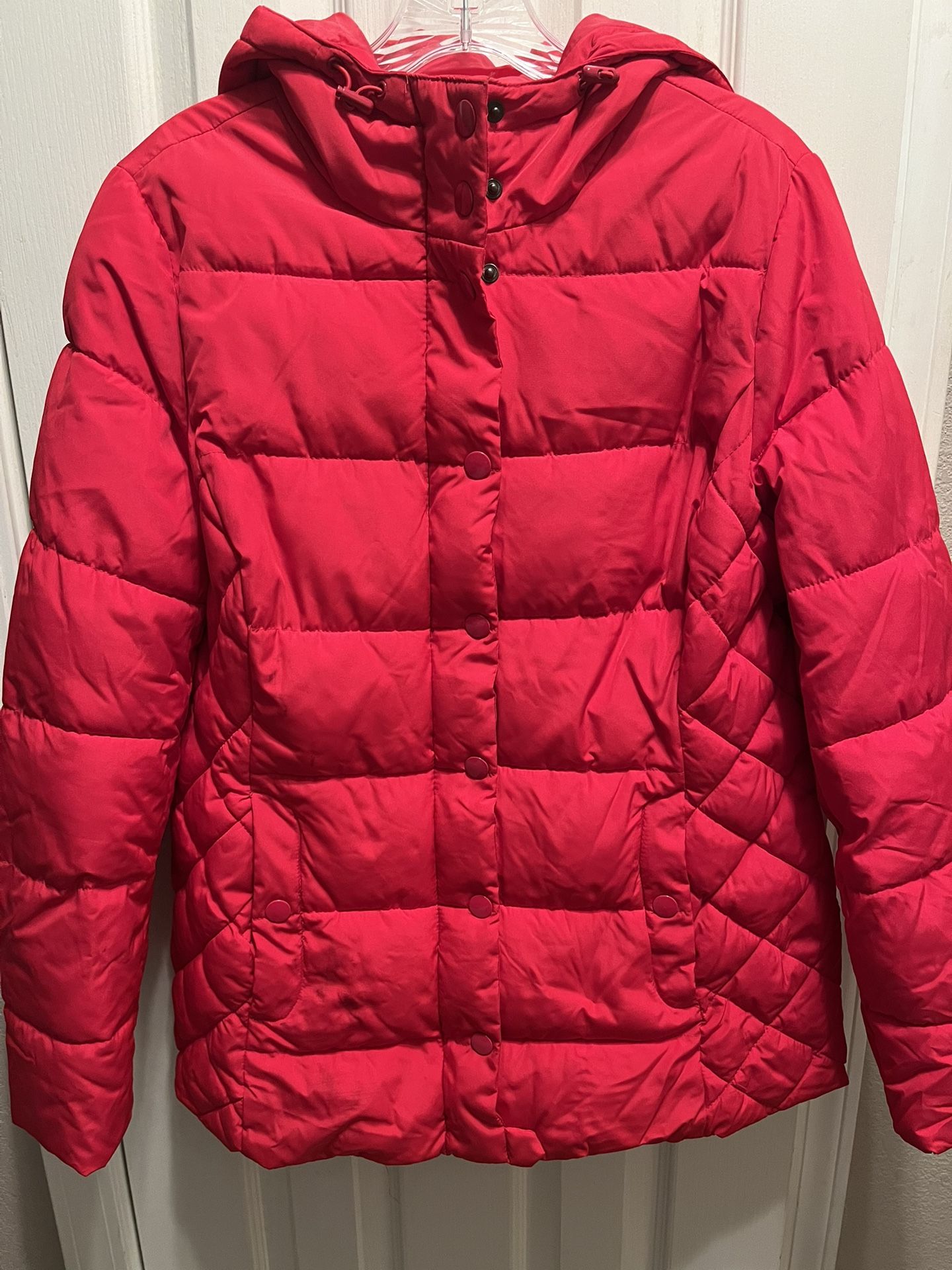 New Red Puffer Jacket.