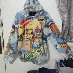 Members Only Rocket Power  1/4 Zip Windbreaker Jacket Nickelodeon Coat Size L