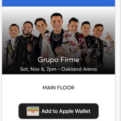 PAR DE TICKETS PARA GRUPO FIRME