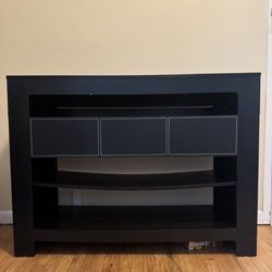 Tv / Console Table  Wood with Drawer Black 