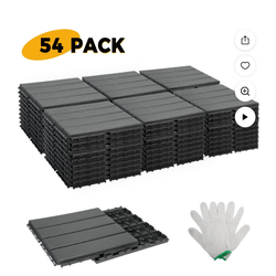 Plastic Interlocking Deck Tile